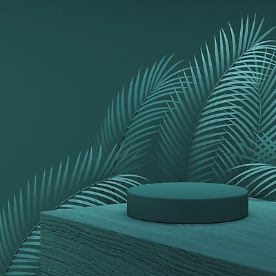 포토 JPG 해외이미지 디자인 백그라운드 잎 사람없음 그래픽 초록색 3D 공백 무대 심플 엘리먼트 포디움 목업 카피스페이스 해외포토 식물 컬러 디지털합성 파일형식 이미지허브