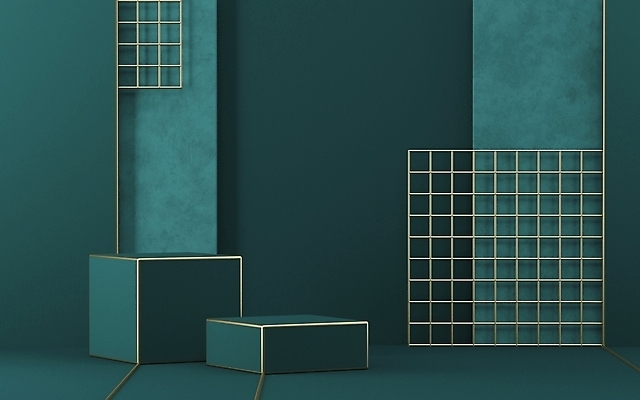 포토 JPG 해외이미지 추상 사람없음 3D 사각형 공간 심플 격자 청록색 단상 미니멀 해외포토 도형 컬러 무늬 디지털합성 파일형식 이미지허브