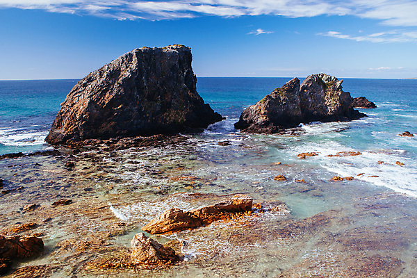 포토 JPG 해외이미지 모래 파도 바다 오렌지 하늘 휴가 사람없음 물 파란색 황혼 일몰 호주 암초 웅장함 해외포토 자연요소 컬러 과일 노을 오세아니아 파일형식 이미지허브