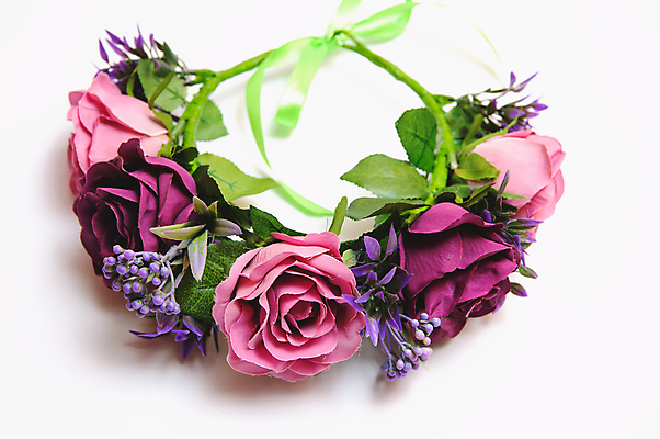 포토 JPG 해외이미지 꽃 분홍색 결혼 사람없음 화관 로맨틱 스몰웨딩 해외포토 식물 컬러 컨셉 이벤트 파일형식 이미지허브