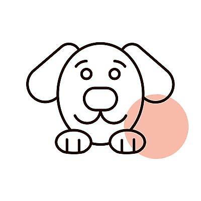 EPS 해외이미지 동물 디자인 백그라운드 일러스트 미소 반려동물 머리 입 개 강아지 심볼 사인 코 꼬리 귀 수의사 고립 기르기 유래 해외일러스트 포유류 표정 신체부위 의사 돌봄 파일형식 벡터 모션 사람 의료진 직업 의학 이미지허브