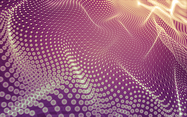 JPG 해외이미지 백그라운드 사람없음 빛 3D 보라색 물방울무늬 웨이브 폴리곤 해외포토 포토 컬러 무늬 디지털합성 파일형식 이미지허브