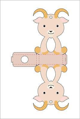 EPS 해외이미지 일러스트 염소 사람없음 종이접기 DIY 전개도 해외일러스트 종이 포유류 취미 접기 파일형식 벡터 이미지허브