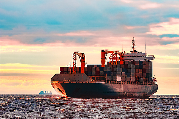 포토 JPG 해외이미지 산업 바다 사람없음 일몰 화물 컨테이너 화물선 상업 수입 수출업 해외포토 배_교통 노을 운송업 파일형식 이미지허브