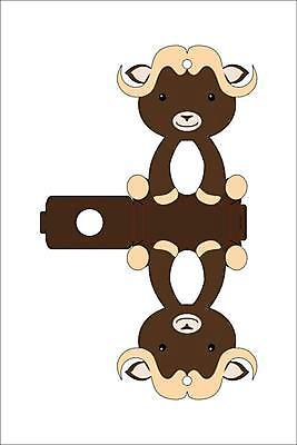 EPS 해외이미지 일러스트 사람없음 종이접기 DIY 아프리카물소 전개도 해외일러스트 종이 취미 접기 파일형식 벡터 이미지허브