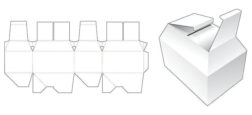 EPS 해외이미지 종이 일러스트 사람없음 상자 설계도 흰색 패키지 해외일러스트 컬러 건설업 파일형식 벡터 이미지허브