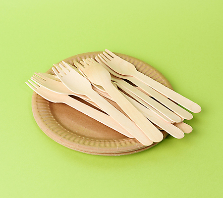 포토 JPG 해외이미지 사람없음 연두색 갈색 나이프 친환경 패키지 나무포크 종이접시 해외포토 식기 접시 컬러 포크 초록색 환경 칼 파일형식 이미지허브