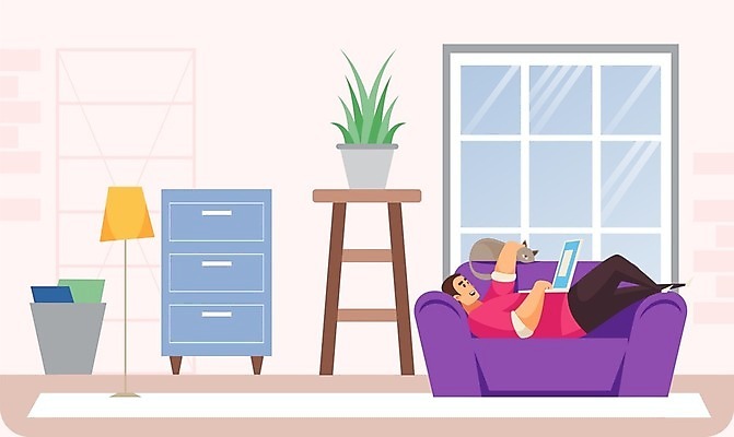 EPS 해외이미지 디자인 남자 안경 음료 음식 벽 가구 백그라운드 컨셉 인터넷 일러스트 비즈니스 창문 탁자 아침 아파트 주택 실내 사람 앉기 성인 내부 장식 노트북 컴퓨터 소파 방 램프 업무 뉴스 플랫 아침식사 만화 무선전화기 읽기 책상 호기심 리빙 스타일 해외일러스트 주간 잡화 감정 생활용품 의자 모션 조명 건물 전자제품 식사 작업 전화기 파일형식 벡터 이미지허브