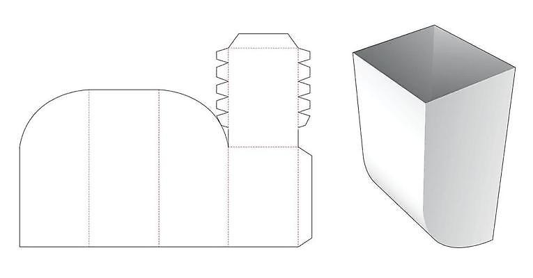 EPS 해외이미지 종이 일러스트 사람없음 상자 설계도 흰색 패키지 해외일러스트 컬러 건설업 파일형식 벡터 이미지허브
