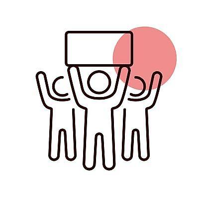 EPS 해외이미지 디자인 배너 포스터 백그라운드 일러스트 사람 자유 분노 신용카드 그룹 군중 충돌 사인 혁명 스트라이크 시범 운동가 위기 정치 집회 항의 해외일러스트 감정 컨셉 금융 파일형식 벡터 이미지허브