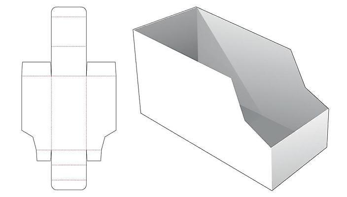 EPS 해외이미지 종이 일러스트 사람없음 상자 설계도 흰색 패키지 해외일러스트 컬러 건설업 파일형식 벡터 이미지허브