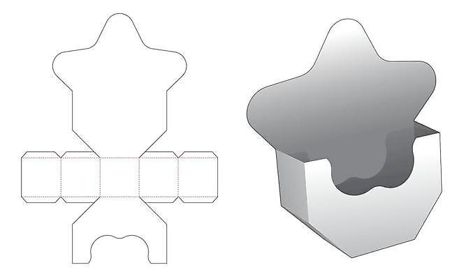 EPS 해외이미지 별 종이 일러스트 사람없음 상자 설계도 흰색 패키지 해외일러스트 자연요소 컬러 건설업 파일형식 벡터 이미지허브