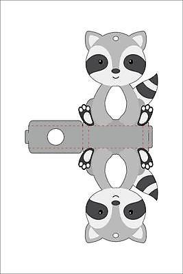 EPS 해외이미지 일러스트 사람없음 종이접기 DIY 라쿤 전개도 해외일러스트 종이 취미 너구리 접기 파일형식 벡터 이미지허브