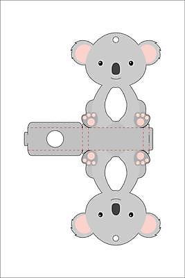 EPS 해외이미지 일러스트 사람없음 종이접기 코알라 DIY 전개도 해외일러스트 종이 포유류 취미 접기 파일형식 벡터 이미지허브