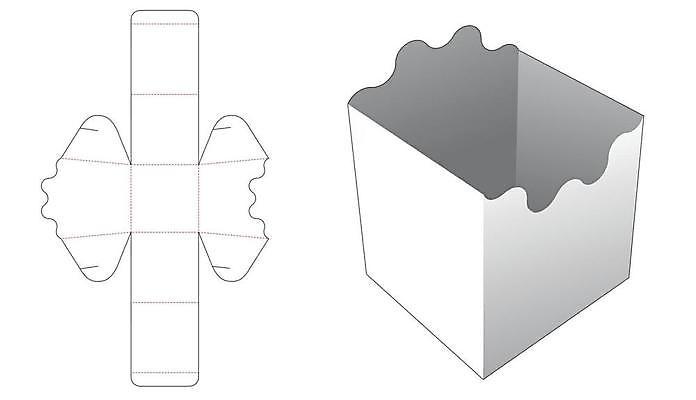 EPS 해외이미지 종이 일러스트 사람없음 상자 설계도 흰색 패키지 해외일러스트 컬러 건설업 파일형식 벡터 이미지허브