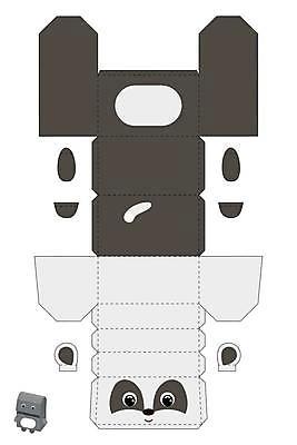 EPS 해외이미지 일러스트 사람없음 종이접기 DIY 오소리 전개도 해외일러스트 종이 취미 접기 파일형식 벡터 이미지허브