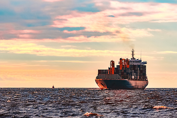 포토 JPG 해외이미지 산업 바다 사람없음 일몰 화물 컨테이너 화물선 상업 수입 수출업 해외포토 배_교통 노을 운송업 파일형식 이미지허브