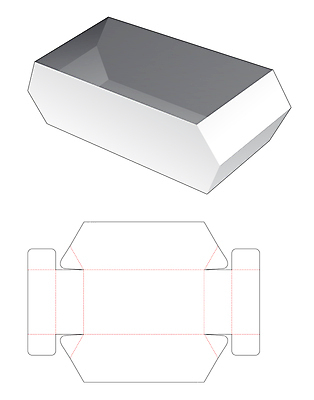 JPG 해외이미지 종이 일러스트 사람없음 상자 설계도 흰색 테이크아웃 패키지 해외일러스트 컬러 건설업 파일형식 이미지허브