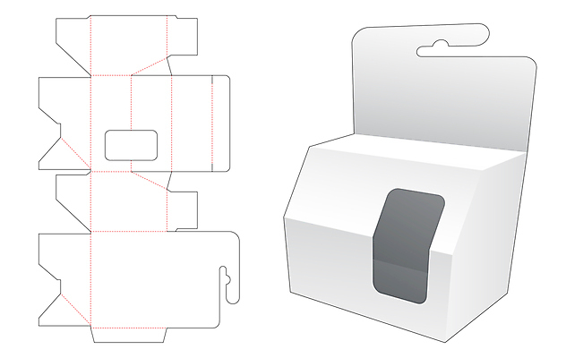 JPG 해외이미지 종이 일러스트 사람없음 상자 설계도 흰색 테이크아웃 패키지 해외일러스트 컬러 건설업 파일형식 이미지허브