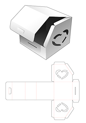 JPG 해외이미지 종이 일러스트 사람없음 상자 설계도 흰색 테이크아웃 패키지 해외일러스트 컬러 건설업 파일형식 이미지허브