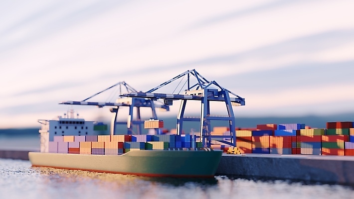 포토 JPG 해외이미지 산업 바다 비즈니스 항해 사람없음 3D 항구 화물 컨테이너 무역 함선 상업 수납 로딩 수입 터미널 공급 해외포토 배_교통 교통시설 운송업 디지털합성 파일형식 이미지허브