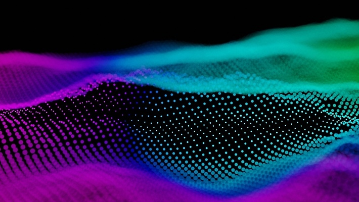 포토 JPG 해외이미지 파도 과학 백그라운드 패턴 추상 미래 기술 사람없음 컬러풀 뷰티 3D 디지털 보라색 자료 소리 점 입자 보케 네온 청록색 지역 망사 블러 스펙트럼 인공 해외포토 바다 컬러 컨셉 무늬 직물 디지털합성 파일형식 이미지허브