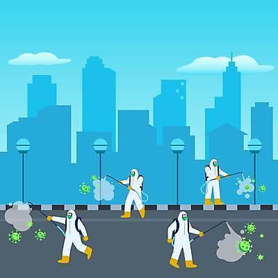 EPS 해외이미지 캐릭터 얼굴 장갑 일러스트 건강 가면 안전 사람 정장 환경 펼침 도시 수비 플랫 보호 질병 위험 예방 감염 분무기 지역 반대 박테리아 보호자 장교 살균 해외일러스트 일러캐릭터 잡화 옷 컨셉 의학 모션 신체부위 파일형식 벡터 이미지허브