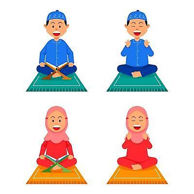 EPS 해외이미지 캐릭터 손 여자 남자 종교 어린이 일러스트 사람 앉기 소년 책 독서 매트 기도 이슬람교 만화 모스크 신성 베일 단식 라마단 숭배 신앙심 해외일러스트 일러캐릭터 모션 신체부위 파일형식 벡터 이미지허브