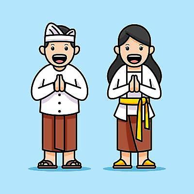 EPS 해외이미지 캐릭터 전통 커플 여자 남자 아시아 종교 문화 어린이 일러스트 서기 사람 소년 침묵 인사 의식 만화 즐거움 발리 인도네시아 코믹 마스코트 힌두교 해외일러스트 일러캐릭터 감정 나라 섬 관계 모션 소리 예절 파일형식 벡터 이미지허브