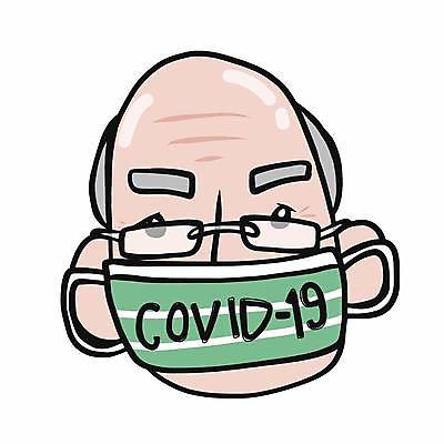 EPS 해외이미지 노년 남자 얼굴 일러스트 건강 마스크 한명 보호 노인남자한명만 안경낌 코로나바이러스 델타변이바이러스 오미크론 해외일러스트 1 안경 컨셉 사람 성인 신체부위 바이러스 남자한명만 노인남자만 파일형식 벡터 이미지허브