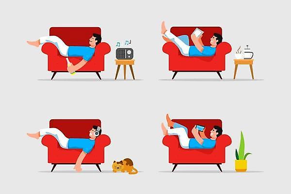 EPS 해외이미지 캐릭터 디자인 남자 커피 음료 음악 가구 컨셉 의자 일러스트 놀이 휴식 아파트 주택 피곤 사람 앉기 장식 책 반려동물 소파 독서 헤드폰 고양이 방 듣기 게임 시간 잠 플랫 만화 읽기 위치 리빙 안락 해외일러스트 일러캐릭터 동물 음향기기 생활용품 포유류 모션 문화예술 건물 파일형식 벡터 이미지허브