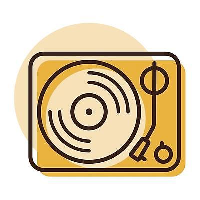 EPS 해외이미지 음악 일러스트 사람없음 장비 아날로그 레코드플레이어 해외일러스트 문화예술 파일형식 벡터 이미지허브