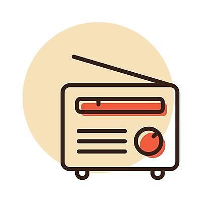 EPS 해외이미지 음악 일러스트 안테나 사람없음 라디오 아날로그 해외일러스트 통신 문화예술 전자제품 파일형식 벡터 이미지허브