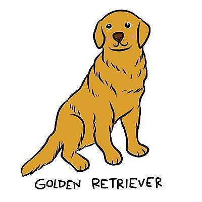 EPS 해외이미지 한마리 반려견 일러스트 앉기 사람없음 반려동물 골든리트리버 강아지 손그림 해외일러스트 동물 1 모션 개 리트리버 파일형식 벡터 이미지허브