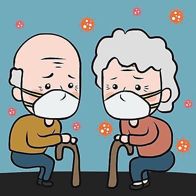 EPS 해외이미지 여자 노년 남자 일러스트 지팡이 건강 마스크 두명 고통 잡기 찡그림 보호 위험 무서움 노인만 코로나바이러스 감염예방 델타변이바이러스 오미크론 해외일러스트 감정 컨셉 모션 표정 사람 성인 바이러스 사회이슈 예방 감염 성인만 파일형식 벡터 이미지허브