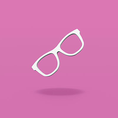 JPG 해외이미지 안경 일러스트 사람없음 3D 오브젝트 분홍색배경 해외일러스트 잡화 분홍색 백그라운드 디지털합성 파일형식 이미지허브