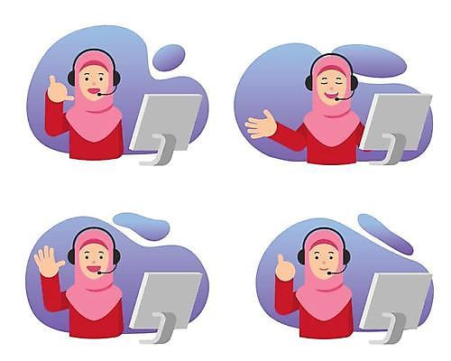 EPS 해외이미지 직업 캐릭터 디자인 여자 일러스트 비즈니스 통신 노동자 스마트폰 사무실 판매 헤드폰 업무 도움 센터 플랫 이슬람교 만화 중개인 전화기 고객 마이크 직원 서비스 컨설턴트 텔레마케팅 안내원 부름 비서 베일 돌봄 운영자 지원 헬프 대리인 해외일러스트 일러캐릭터 종교 음향기기 컨셉 모션 사람 핸드폰 스마트기기 작업 전문직 서비스업 상담 파일형식 벡터 이미지허브