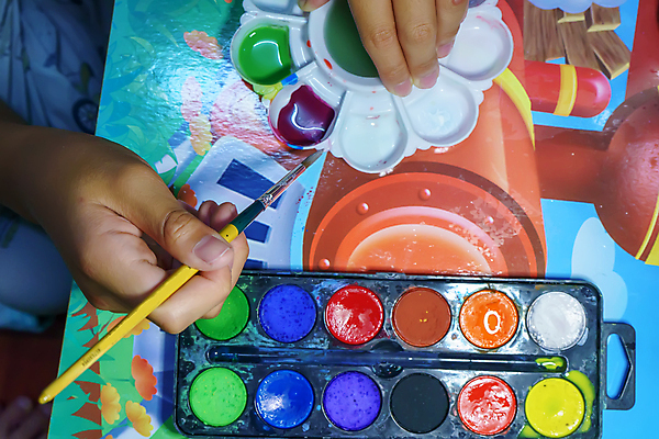 포토 JPG 해외이미지 손 들기 신체부위 물감 미술도구 팔레트 해외포토 모션 사람 오브젝트 파일형식 이미지허브