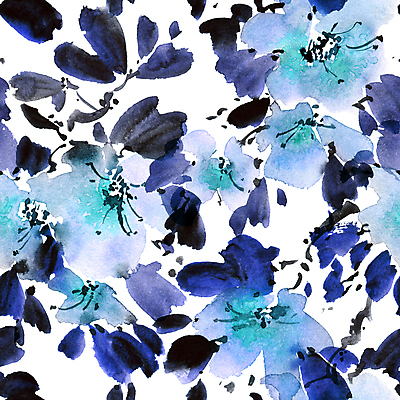 포토 JPG 해외이미지 꽃잎 꽃 백그라운드 잎 일러스트 캘리그라피 붓터치 수묵화 미술 사람없음 파란색 동양화 번짐 해외일러스트 식물 컬러 문화예술 파일형식 효과 이미지허브