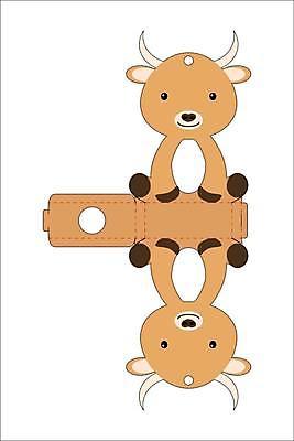 EPS 해외이미지 일러스트 사람없음 종이접기 DIY 야크 전개도 해외일러스트 종이 취미 접기 파일형식 벡터 이미지허브