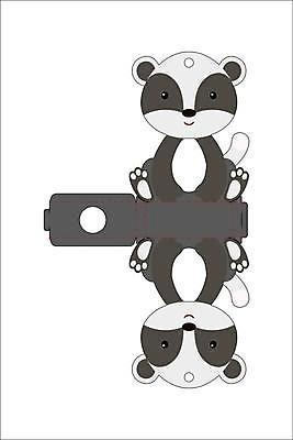 EPS 해외이미지 일러스트 사람없음 종이접기 DIY 오소리 전개도 해외일러스트 종이 취미 접기 파일형식 벡터 이미지허브