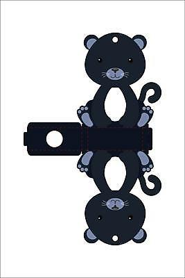 EPS 해외이미지 일러스트 사람없음 종이접기 DIY 흑표범 전개도 해외일러스트 종이 취미 표범 접기 파일형식 벡터 이미지허브