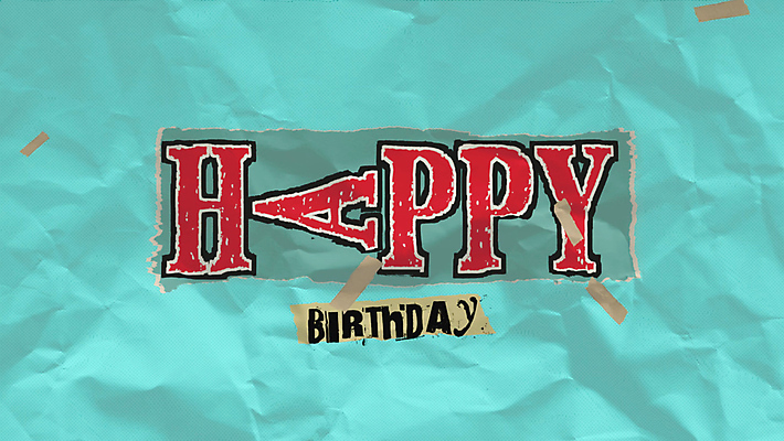 JPG 해외이미지 영어 종이 일러스트 타이포그라피 사람없음 초록색 생일 네잎클로버 데이 테이프 구김 해피버스데이 성패트릭데이 해외일러스트 식물 문자 기념일 컬러 모션 데이이벤트 문구용품 클로버 파일형식 이미지허브