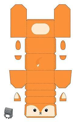 EPS 해외이미지 일러스트 사람없음 종이접기 여우 DIY 목업 전개도 해외일러스트 종이 포유류 취미 접기 파일형식 벡터 이미지허브