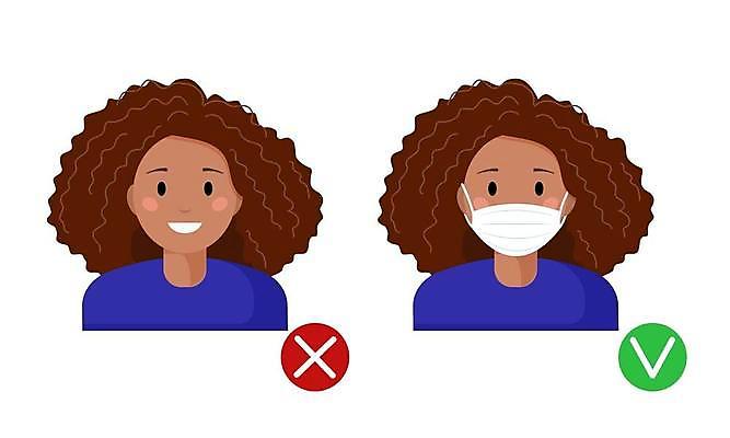 EPS 해외이미지 디자인 여자 포스터 얼굴 일러스트 경고 가면 설명 안전 사람 그래픽 빨간색 펼침 인포그래픽 금지 정보 바이러스 보호 입장 심볼 사인 보안 감염 그만 잘못 아바타 해외일러스트 컬러 컨셉 모션 신체부위 파일형식 벡터 이미지허브