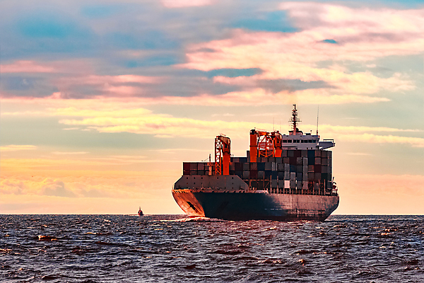 포토 JPG 해외이미지 산업 바다 사람없음 일몰 화물 컨테이너 화물선 상업 수입 수출업 해외포토 배_교통 노을 운송업 파일형식 이미지허브