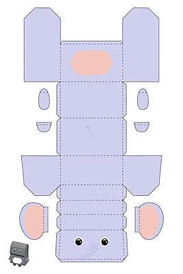 EPS 해외이미지 일러스트 코끼리 사람없음 종이접기 DIY 목업 전개도 해외일러스트 종이 포유류 취미 접기 파일형식 벡터 이미지허브