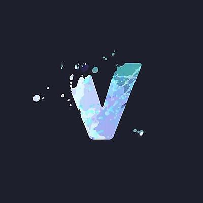 EPS 해외이미지 디자인 알파벳 대문자 타이포그라피 사람없음 보라색 V 문자 영어 컬러 파일형식 벡터 이미지허브