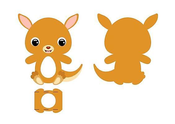 EPS 해외이미지 일러스트 사람없음 종이접기 캥거루 DIY 전개도 해외일러스트 종이 포유류 취미 접기 파일형식 벡터 이미지허브
