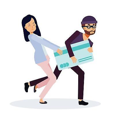 EPS 해외이미지 전신 여자 남자 일러스트 가면 두명 잡기 신용카드 범죄 위험 도둑 절도 다리들기 성인만 뺏기 해외일러스트 컨셉 모션 사람 금융 범죄인 파일형식 벡터 이미지허브